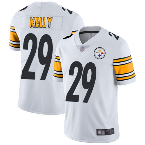 Youth Pittsburgh Steelers Football #29 Limited White Kam Kelly Road Vapor Untouchable Nike NFL Jersey->women nfl jersey->Women Jersey